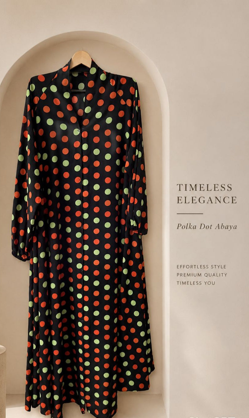 Georgette printed abaya